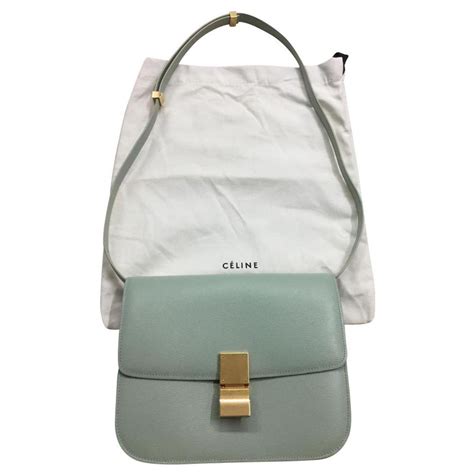 celine green box bag|pre owned celine bags.